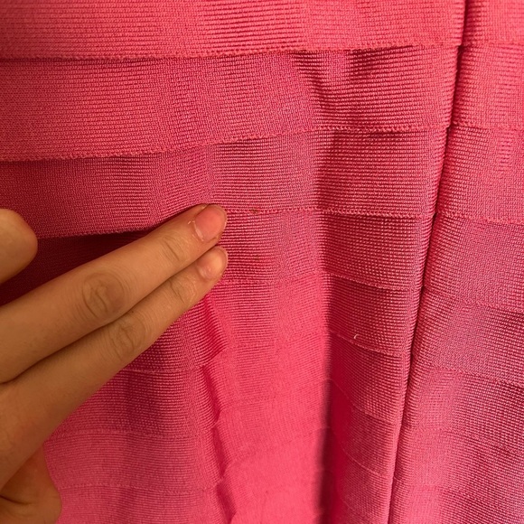 Pink Beaded Jovani Bandage Cocktail Dress Size 0 - Picture 9 of 10